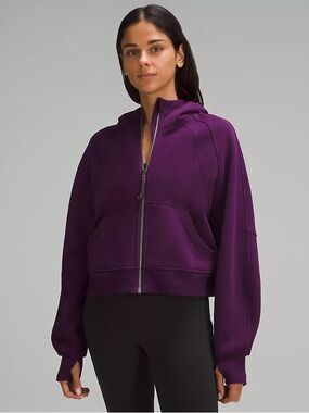 Scuba Oversized Full-Zip Hoodie in Dramatic Magenta